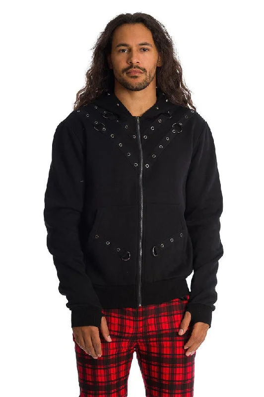 Gothic Studded Hoodie