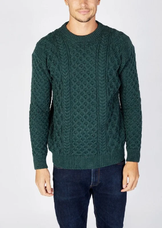 IrelandsEye Aran Sweater | Green