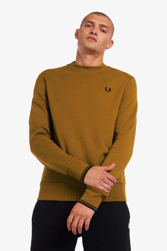 Fred Perry Crew Neck Sweatshirt Caramel