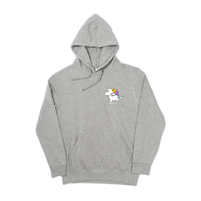 Organic Premium Hoodie Moomintroll - Grey