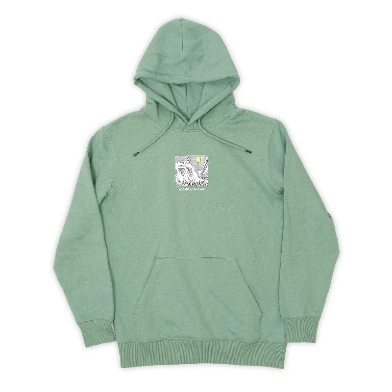 Organic Premium Hoodie Moomin - Green