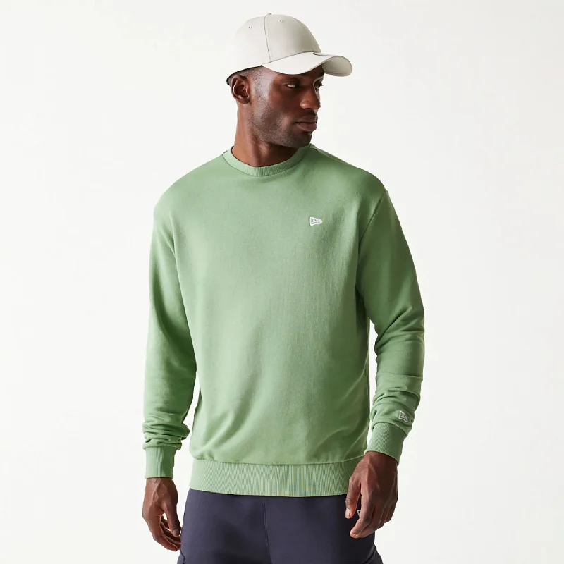 New Era Essential Pastel Green Oversized Crewneck Sweater