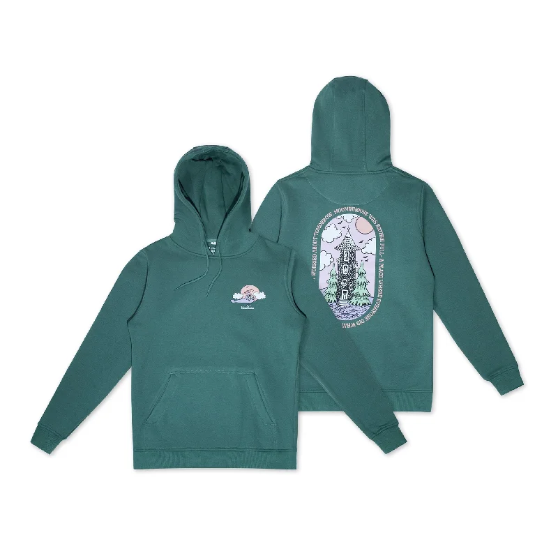 Organic Premium Hoodie Moominhouse - Green