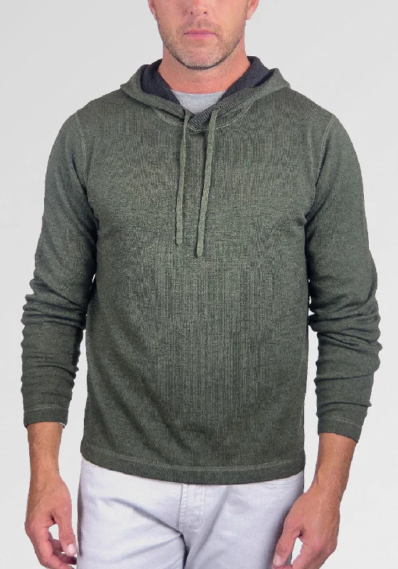 Reversible Italian Extra-Fine Merino Wool Hoodie Sweater