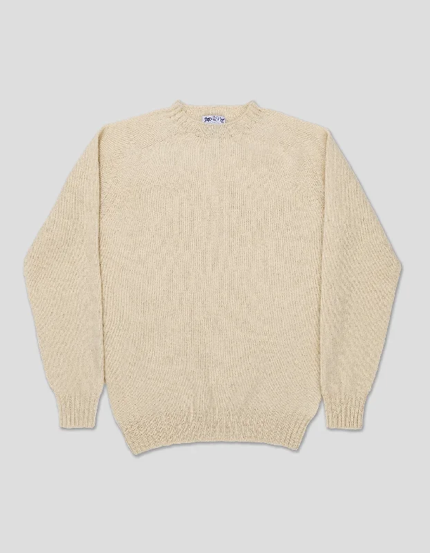 SHAGGY DOG SWEATER CREAM - TRIM FIT