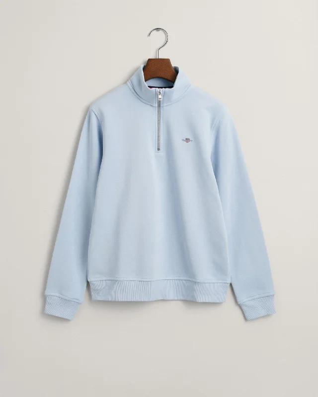 Shield Half-Zip Sweatshirt in Blue