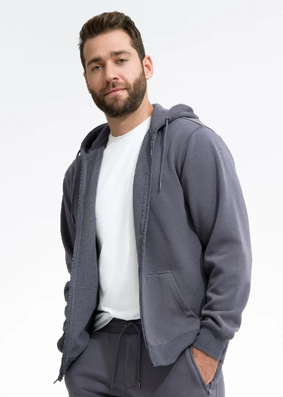 Stretch Fleece Zip Hoodie | Monument